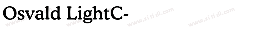 Osvald LightC字体转换